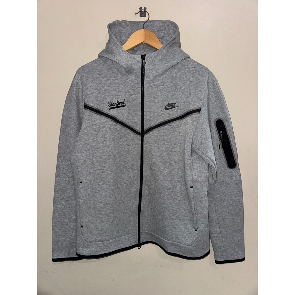 Men's L Nike Stanford Cardinal Baseball Team Issue PE Tech Fleece FZ Hoodie NCAA